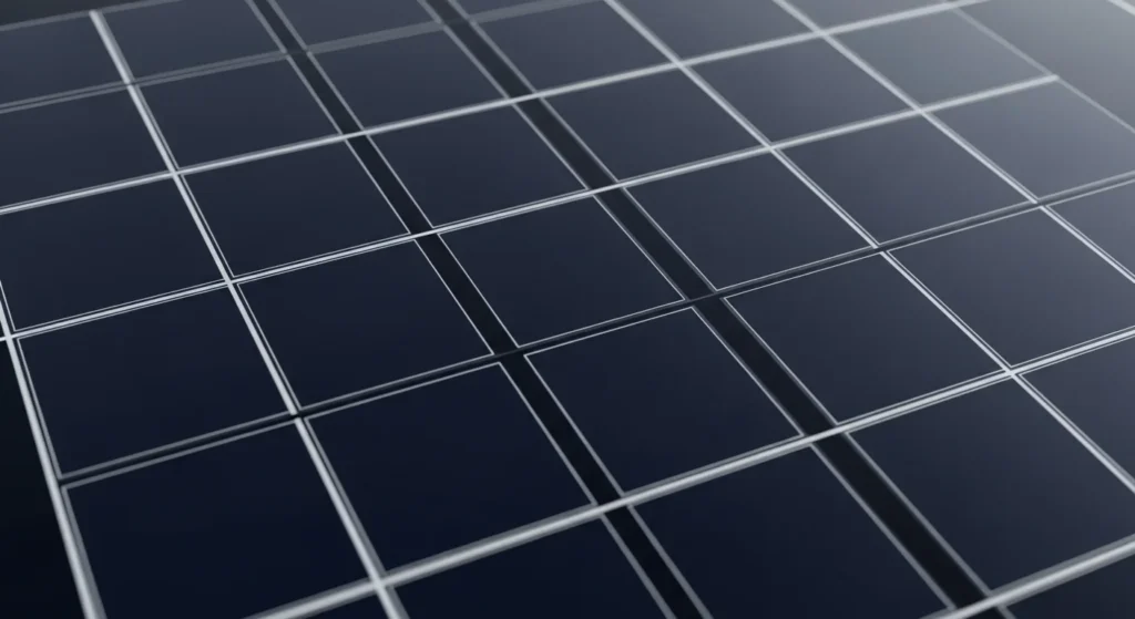 Components of Adani Solar panel explained – silicon wafers, glass, frame, and junction box.